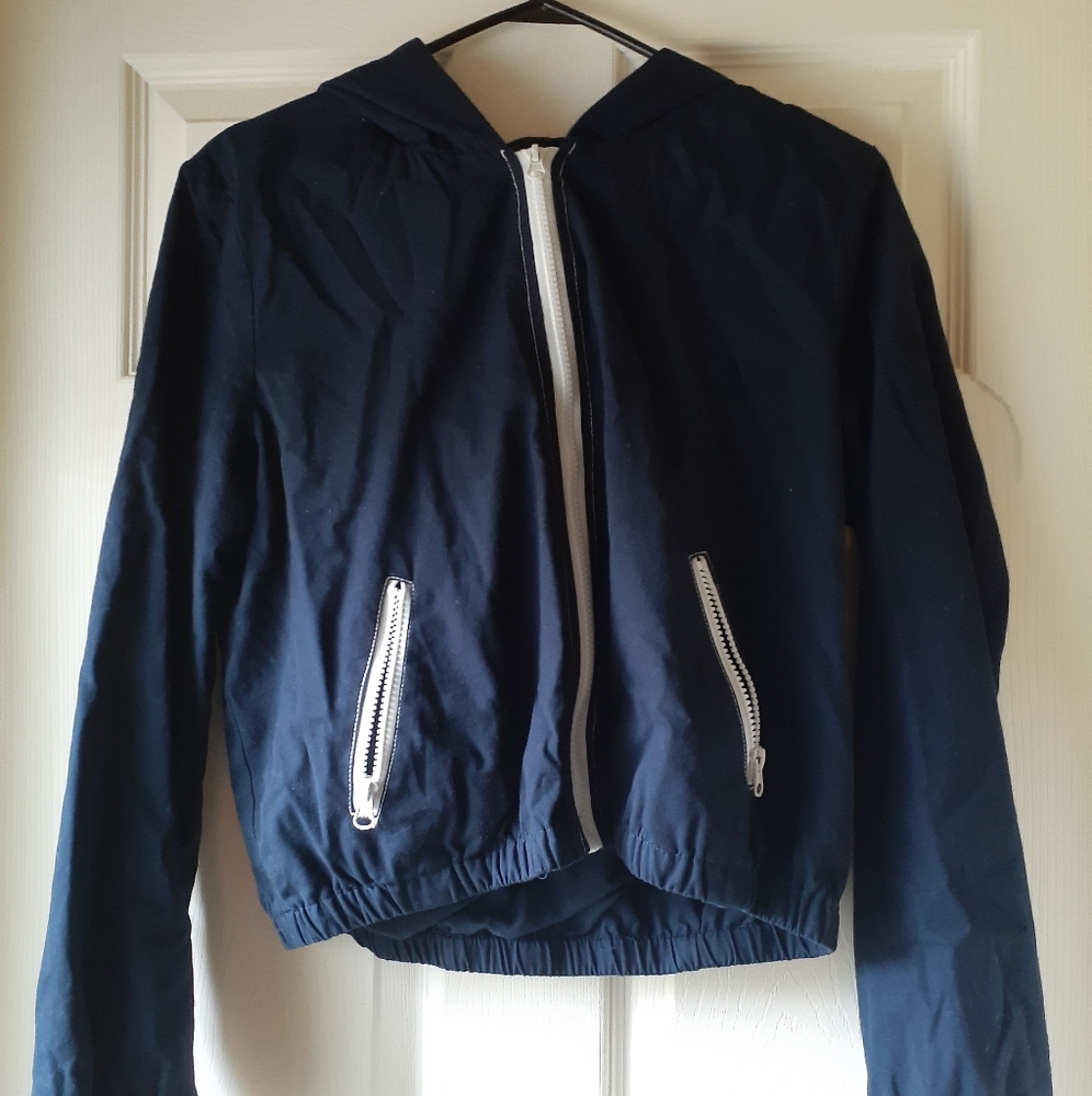 Cropped Blue Hoodie